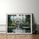 a beautiful canvas nature photo frames hanging on wall