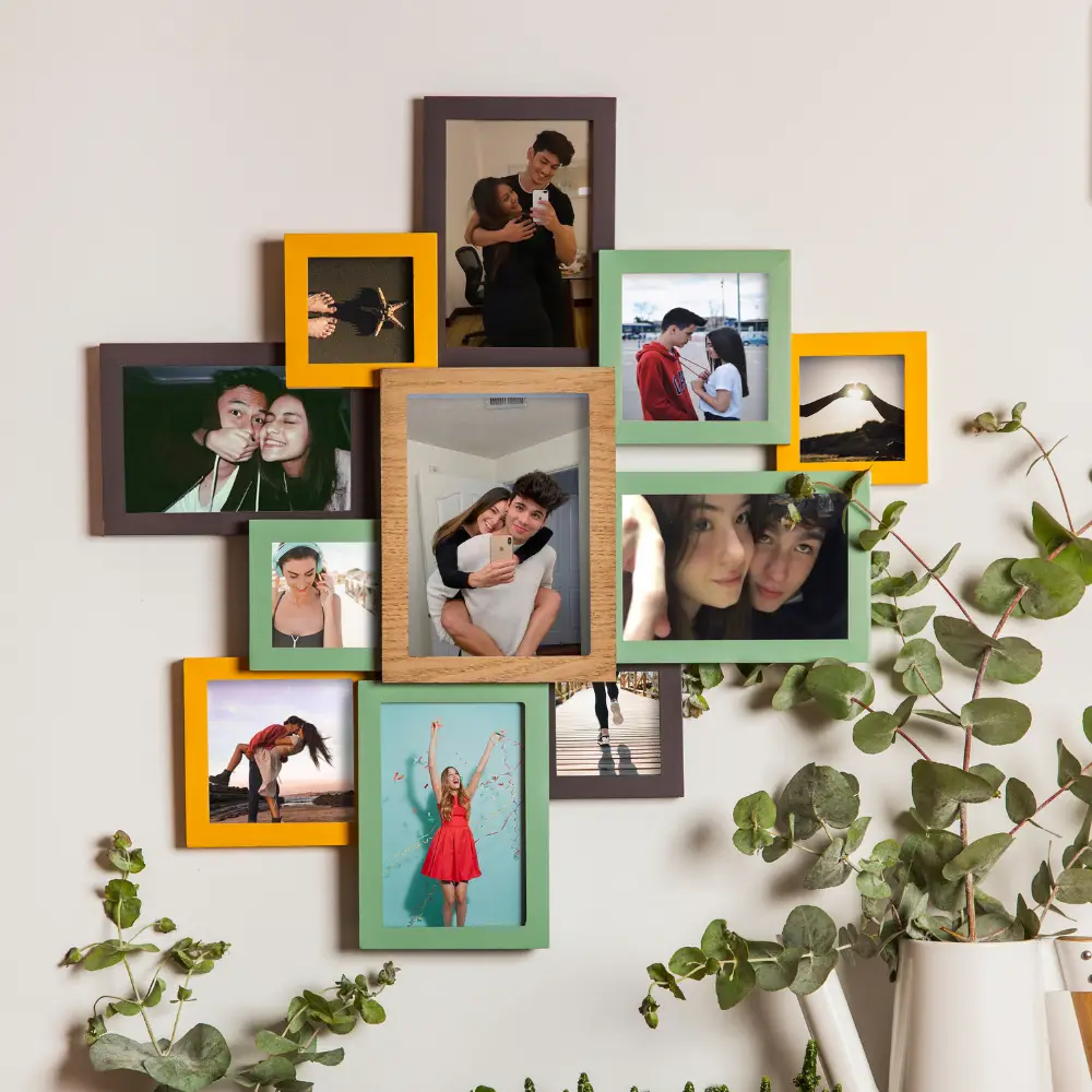 9 collage photo frames for wall