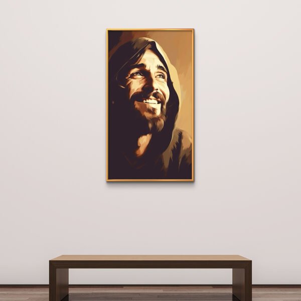 Jesus Smile Face Vector Art