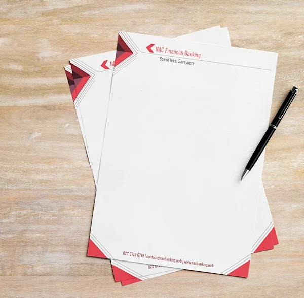 custom Business letterhead printing design