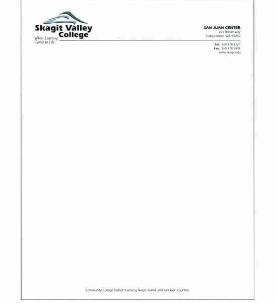 Custom Business Letterhead Printing Design