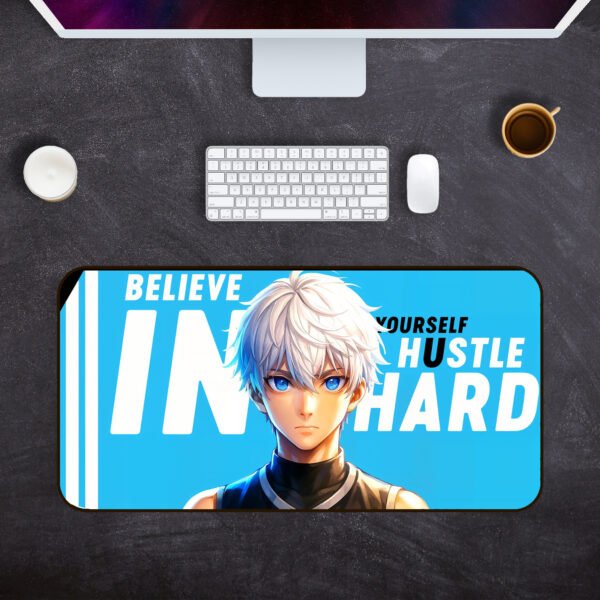 Belive in Your Hustel | Desk Mat | Desk Pad | Mouse Pad | Leather Desk Pad | Gaming Mouse Pad
