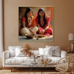 Room photo print framed wall décor for home