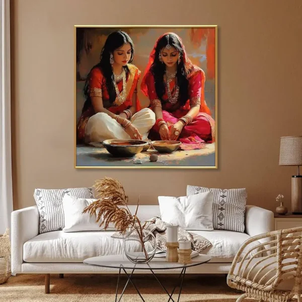 Room photo print framed wall décor for home