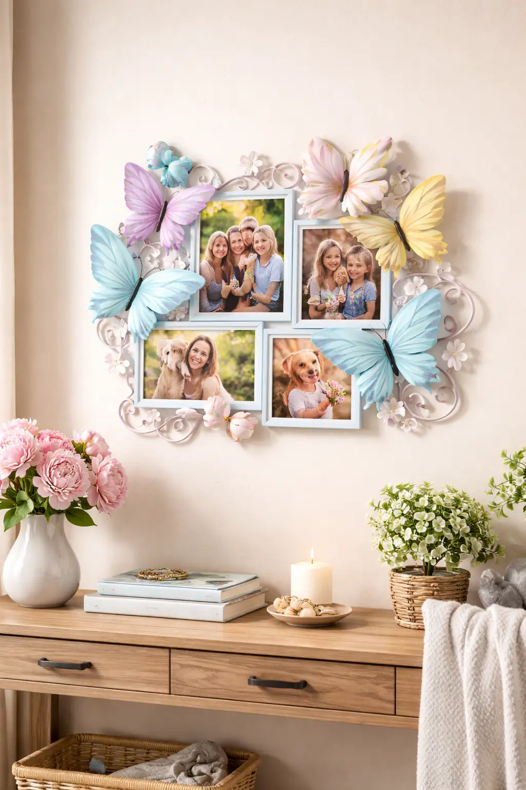 butterfly photo frame wall decoration