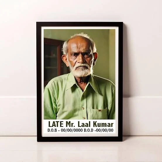 death photo frame editing